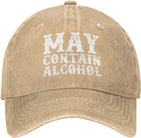 May Contain Alcohol Hat for Men Dad Hats Cute Hat