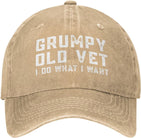 Grumpy Old Vet I Do What I Want Hat for Women Dad Hat Trendy Hat