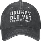 Grumpy Old Vet I Do What I Want Hat for Women Dad Hat Trendy Hat