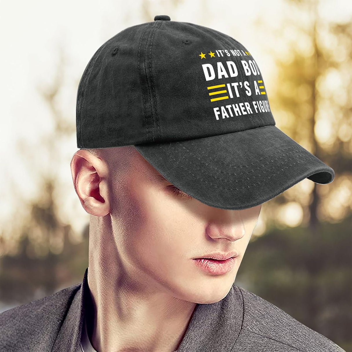 It’s Not A Dad BOD It’s A Father Figure Hats Gifts for Dad Hats for Women Mens & Funny Hat & Outdoor Hat