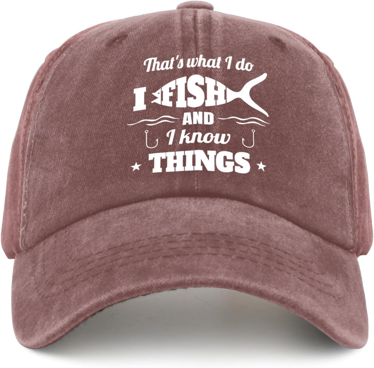 Fishing Gifts for Men Unique Fishing Hat for Women That's What I Do I Fish and I Know Things Hat Retirement Gifts