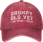 Grumpy Old Vet I Do What I Want Hat for Women Dad Hat Trendy Hat