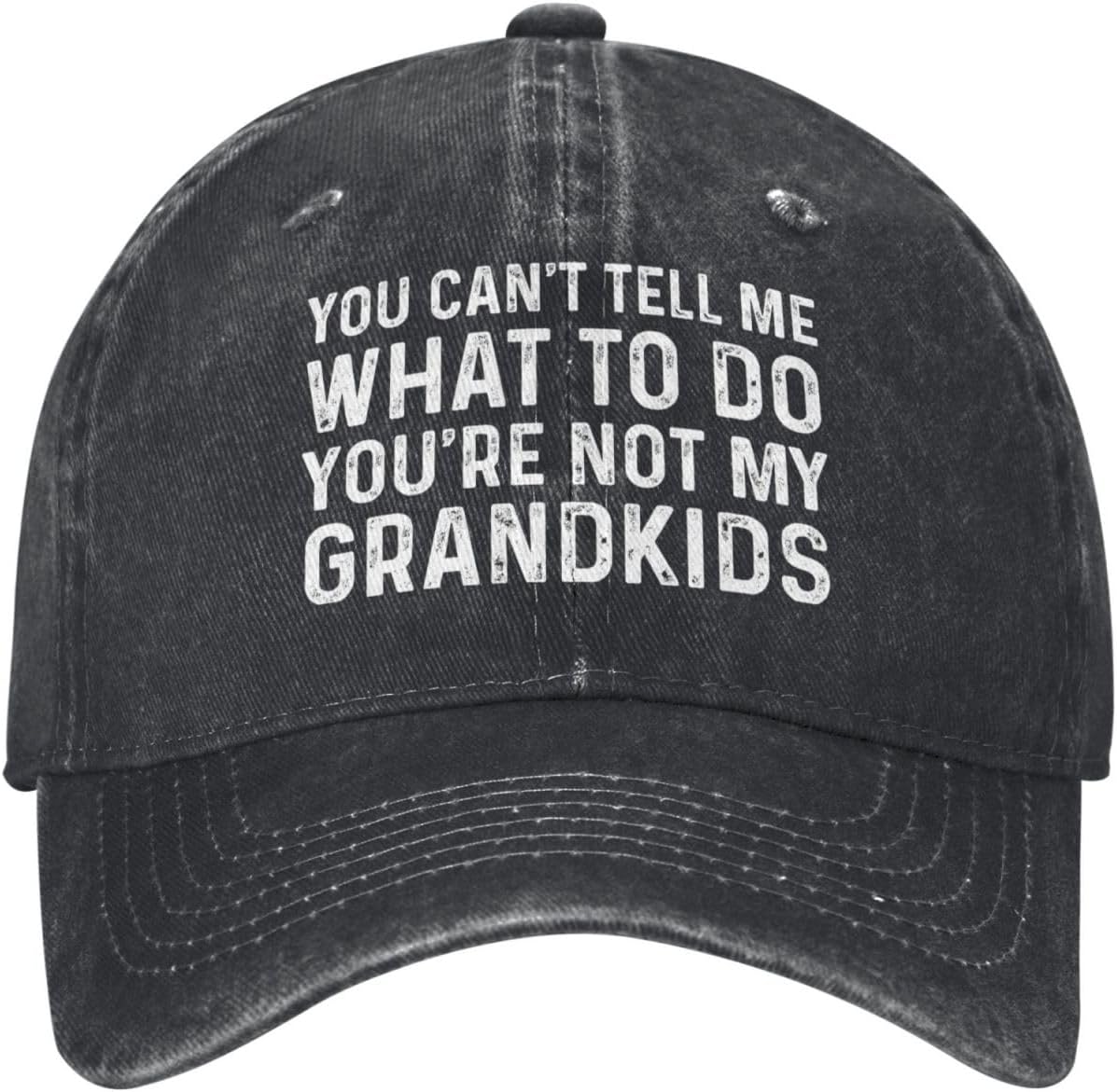 You Can't Tell Me What to Do You're Not My Grandkids Hat for Men Dad Hat Funny Hats