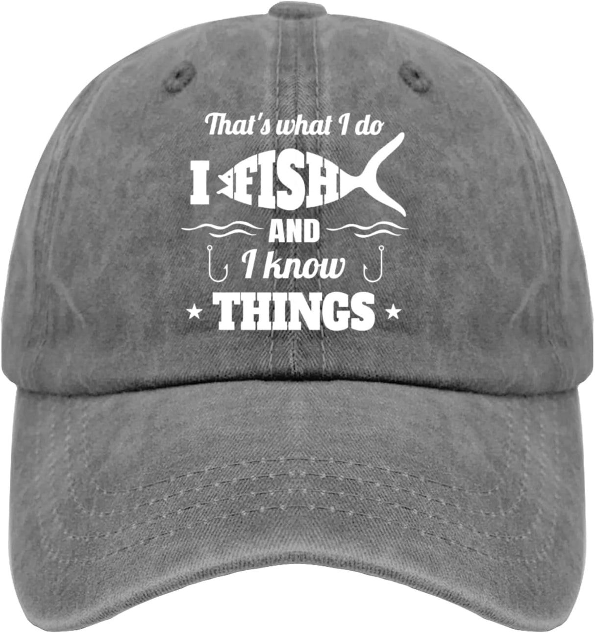 Fishing Gifts for Men Unique Fishing Hat for Women That's What I Do I Fish and I Know Things Hat Retirement Gifts