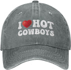 I Love Hot Cowboys Hat Women Dad Hats Cool Hat