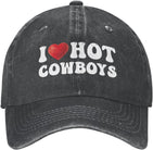 I Love Hot Cowboys Hat Women Dad Hats Cool Hat