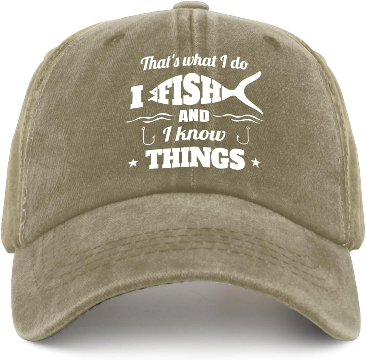 Fishing Gifts for Men Unique Fishing Hat for Women That's What I Do I Fish and I Know Things Hat Retirement Gifts