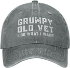 Grumpy Old Vet I Do What I Want Hat for Women Dad Hat Trendy Hat