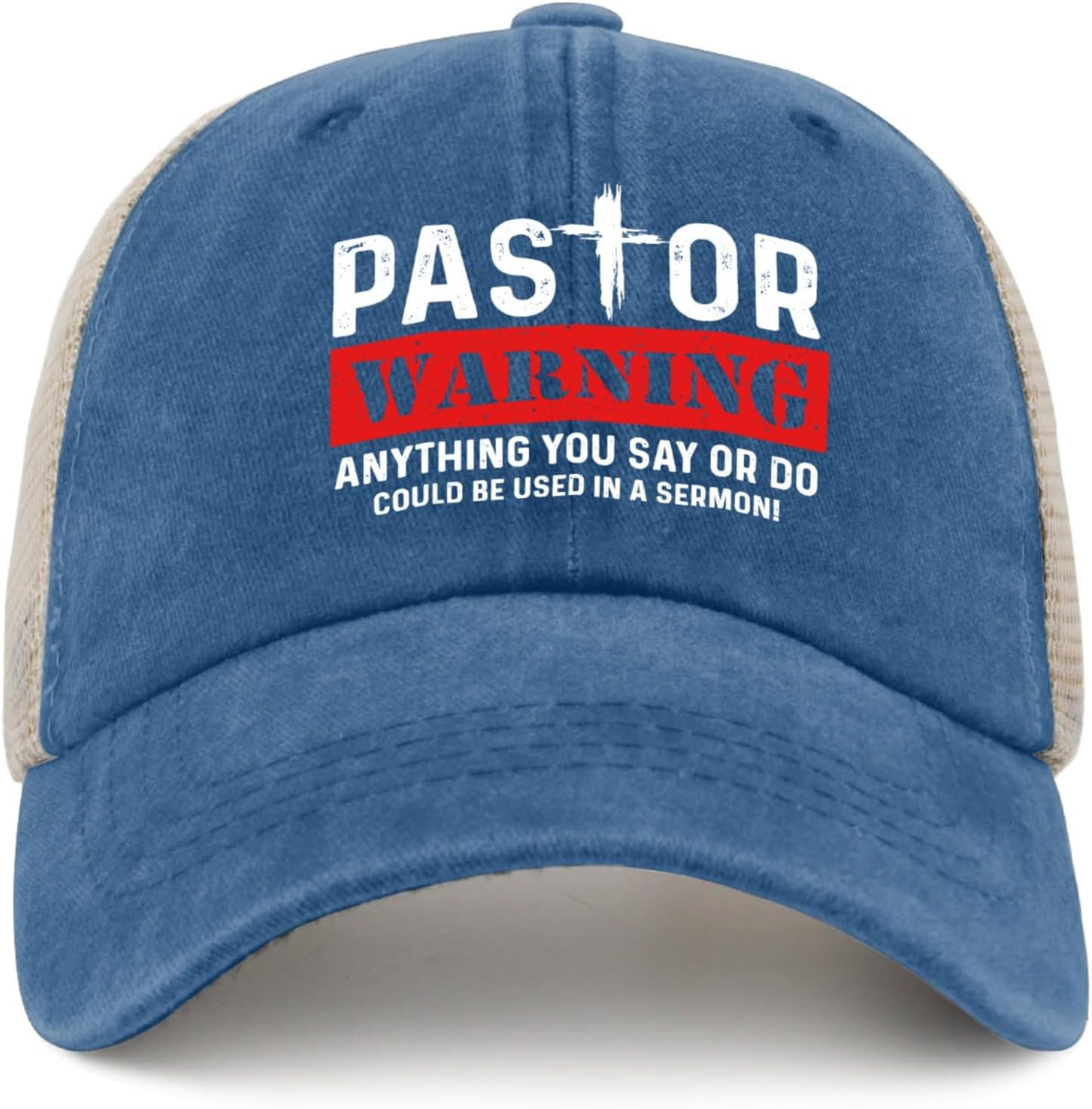 Pastor Warning Hat Pastor Appreciation Gifts Funny Pastor Hat Anything You Say Or Do Could Be Used in A Sermon Hat