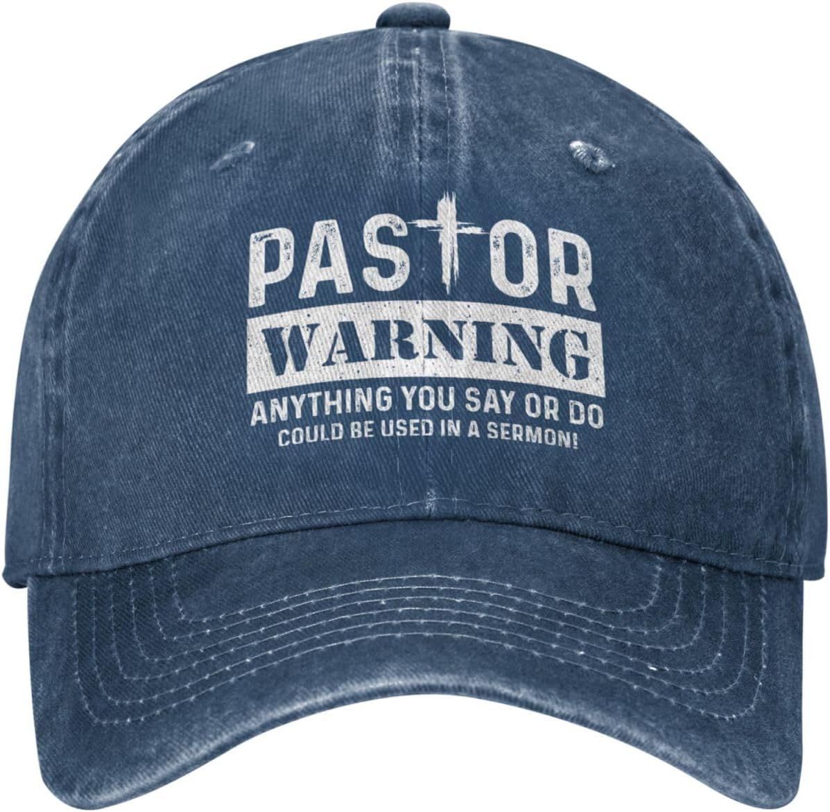 Pastor Warning Hat Pastor Appreciation Gifts Funny Pastor Hat Anything You Say Or Do Could Be Used in A Sermon Hat