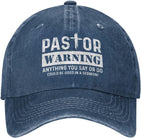 Pastor Warning Hat Pastor Appreciation Gifts Funny Pastor Hat Anything You Say Or Do Could Be Used in A Sermon Hat