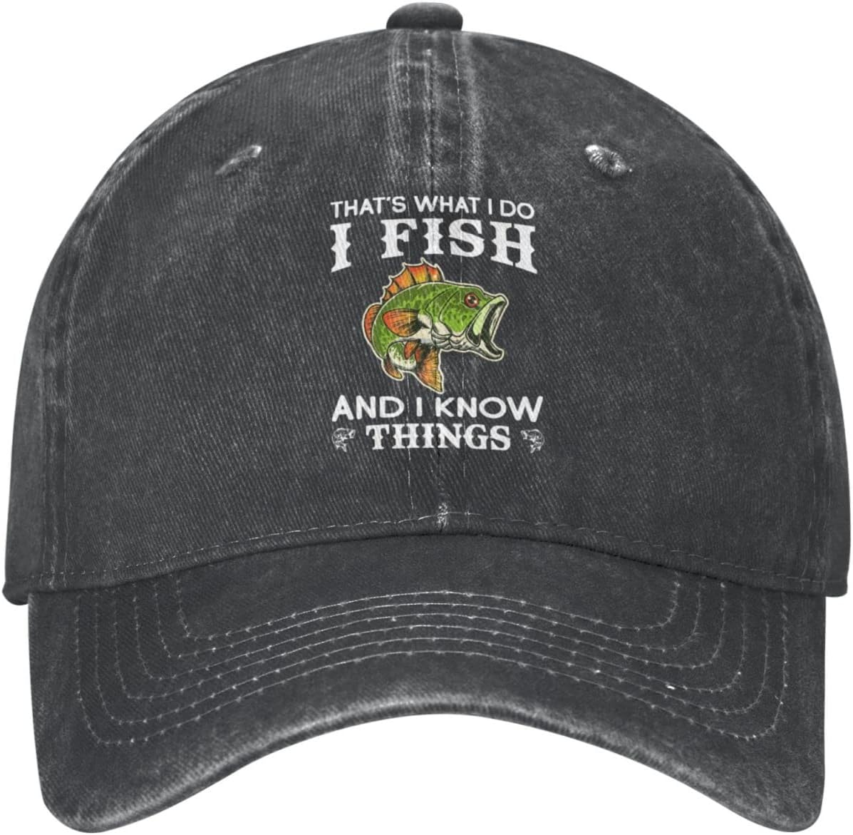 That's Whats I Do I Fish and I Know Things Hat for Women Baseball Cap with Design Hats