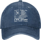 Funny Hat I Fix Stuff and I Know Things Hat for Men Baseball Hat Cute Hats