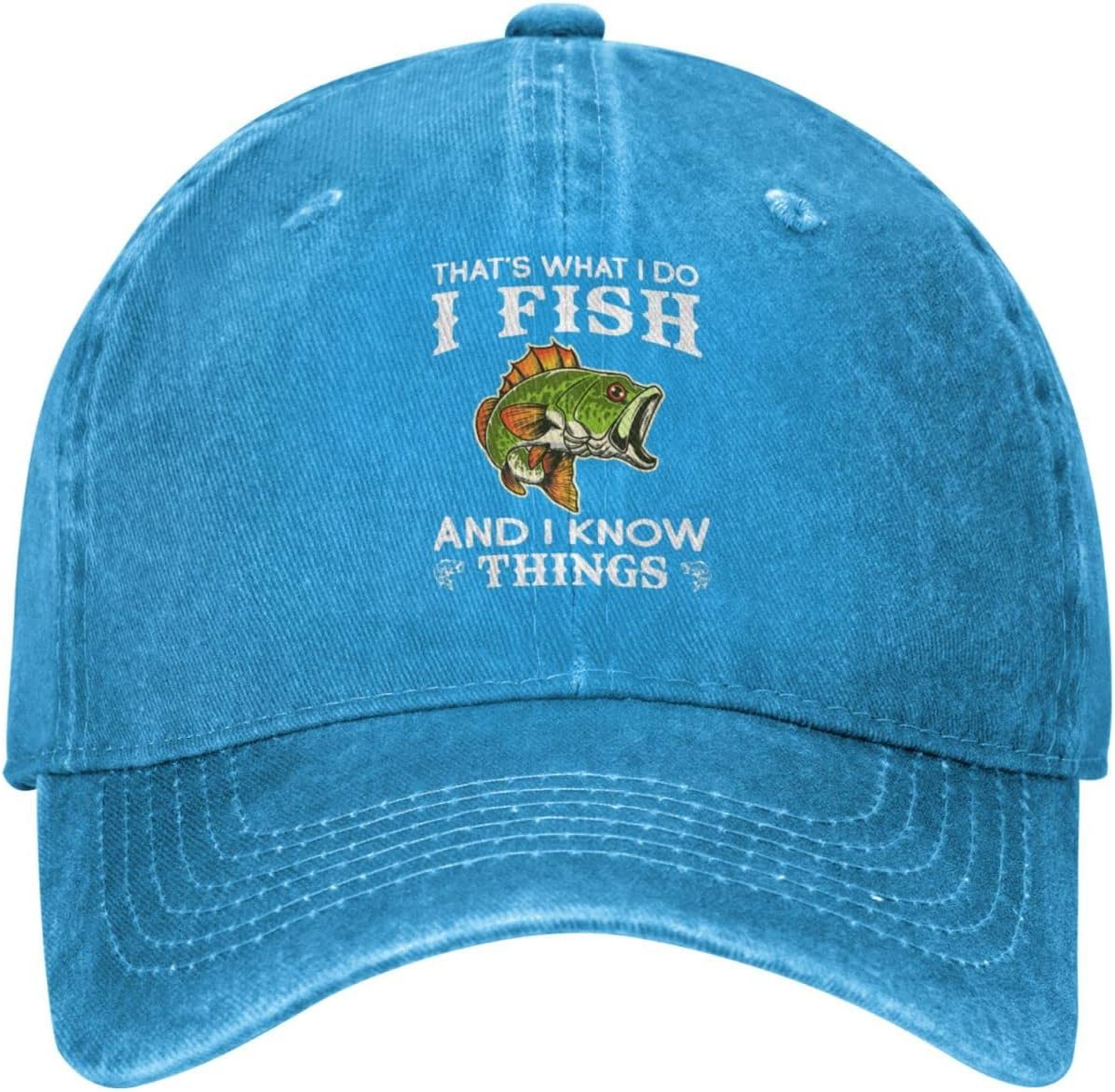 That's Whats I Do I Fish and I Know Things Hat for Women Baseball Cap with Design Hats