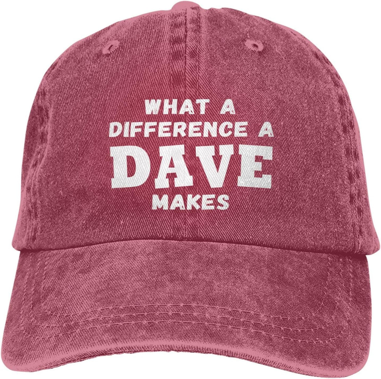 What A Differences A Dave Makes Hat Baseball Cap Hats for Men Adjustable Hat