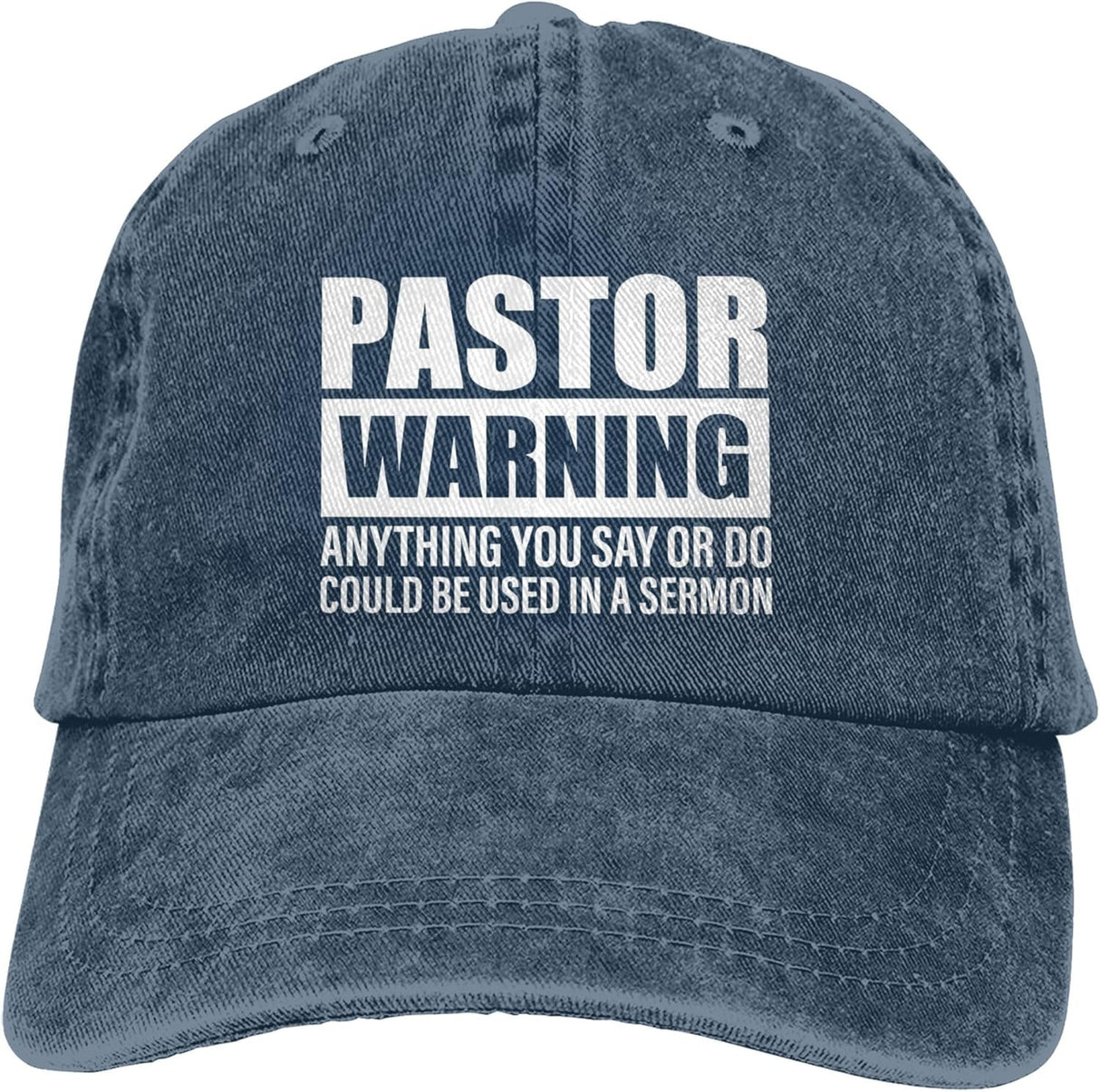 Pastor Warning Anything You Say Or Do Could Be Used in A Sermon Hat for Men Baseball Hat Cute Hat