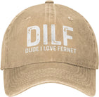 DILF Dude I Love Fernet Hat for Men Baseball Caps Fashionable Cap Onlydads