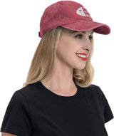 Funny Fishing Hat Here Fishy Fishy Fishy Hat Women Dad Hats Graphic Hat Red Onlydads