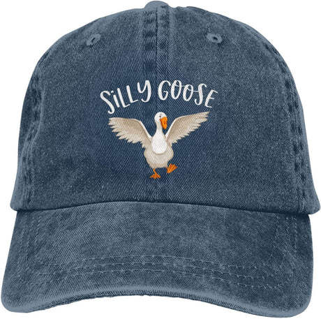 Funny Goose Hat Silly Goose Hat Men Baseball Caps Graphic Hat.