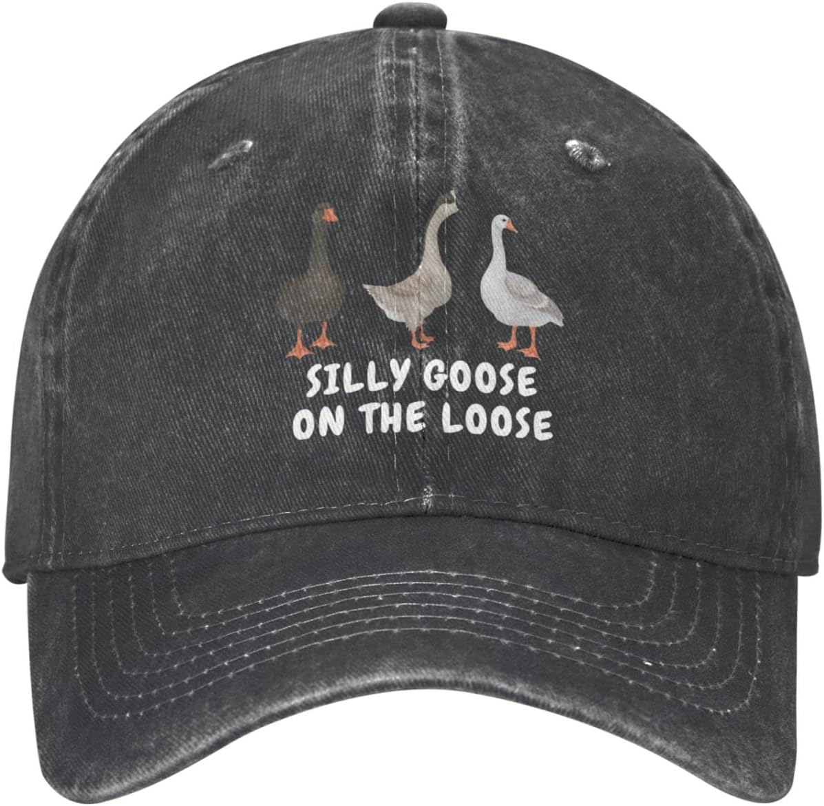 Funny Goose Hat Silly Goose On The Loose Hat Men Baseball Hats Funny Cap Onlydads