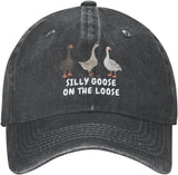 Funny Goose Hat Silly Goose On The Loose Hat Men Baseball Hats Funny Cap Onlydads