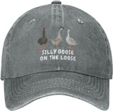 Funny Goose Hat Silly Goose On The Loose Hat Men Baseball Hats Funny Cap Onlydads