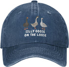 Funny Goose Hat Silly Goose On The Loose Hat Men Baseball Hats Funny Cap Onlydads