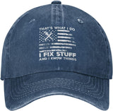 Funny Hat I Fix Stuff and I Know Things Hat for Men Baseball Hat Cute Hats Onlydads