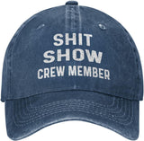 Funny Hat Shit Show Crew Member Hat Women Dad Hats Adjustable Caps Onlydads