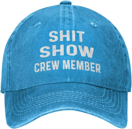 Funny Hat Shit Show Crew Member Hat Women Dad Hats Adjustable Caps Onlydads