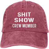 Funny Hat Shit Show Crew Member Hat Women Dad Hats Adjustable Caps Onlydads