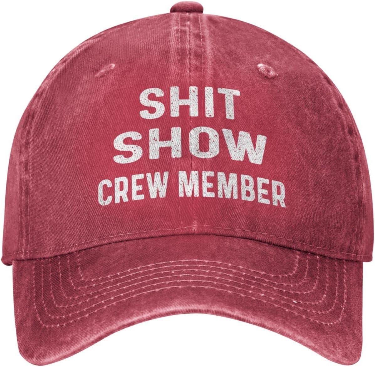 Funny Hat Shit Show Crew Member Hat Women Dad Hats Adjustable Caps Onlydads