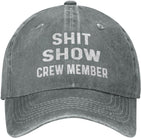 Funny Hat Shit Show Crew Member Hat Women Dad Hats Adjustable Caps Onlydads