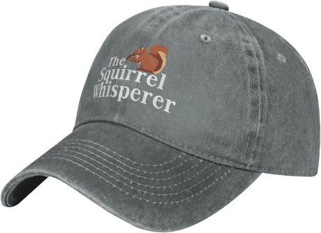 Funny Squirrel Hat The Squirrel Whisperer Hat for Men Dad Hat Fashionable Hats Onlydads