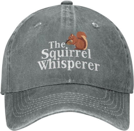 Funny Squirrel Hat The Squirrel Whisperer Hat for Men Dad Hat Fashionable Hats Onlydads