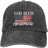 God Bless America USA Baseball Caps Men Women Ball Hat Adjustable Trucker Hat.