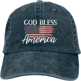 God Bless America USA Baseball Caps Men Women Ball Hat Adjustable Trucker Hat.