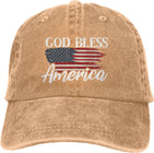 God Bless America USA Baseball Caps Men Women Ball Hat Adjustable Trucker Hat.