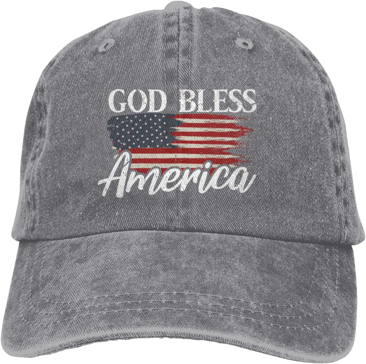 God Bless America USA Baseball Caps Men Women Ball Hat Adjustable Trucker Hat.