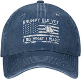 Grumpy Old Vet I Do What I Want Hat Men Dad Hat Cool Hat Onlydads