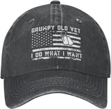 Grumpy Old Vet I Do What I Want Hat Men Dad Hat Cool Hat Onlydads