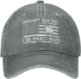 Grumpy Old Vet I Do What I Want Hat Men Dad Hat Cool Hat Onlydads