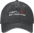 I Can't But I Know an Guy Jesus Hat Women Men Cross Christian Hat Men Women Baseball Cap Trucker Hat Cowboy Hat Black Onlydads