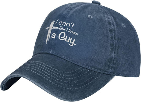 I Can't But Know an Guy Hat Men Baseball Cap Trendy Hats Navy Blue Onlydads