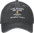 I Like Whiskey and Guns and Maybe 3 People Hat for Women Dad Hats Cool Hat Onlydads