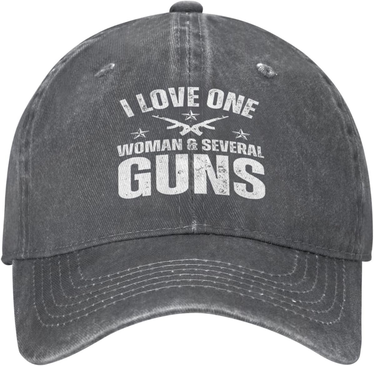 I Love One Woman & Several Guns Hat for Men Women Funny Dad Tracker Hat Baseball Cap.