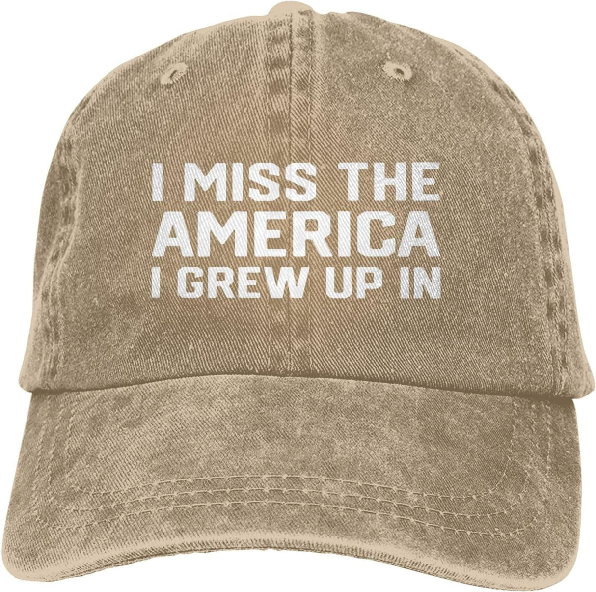 I Miss The America I Grew Up in Baseball Cap Retro Adjustable Dad Hats Gift for Men Women.