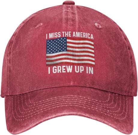 I Miss The America I Grew Up in Hat for Men Dad Hat Cool Hat.