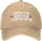 I Miss The America I Grew Up in Hat for Men Dad Hats Fashionable Hat Onlydads