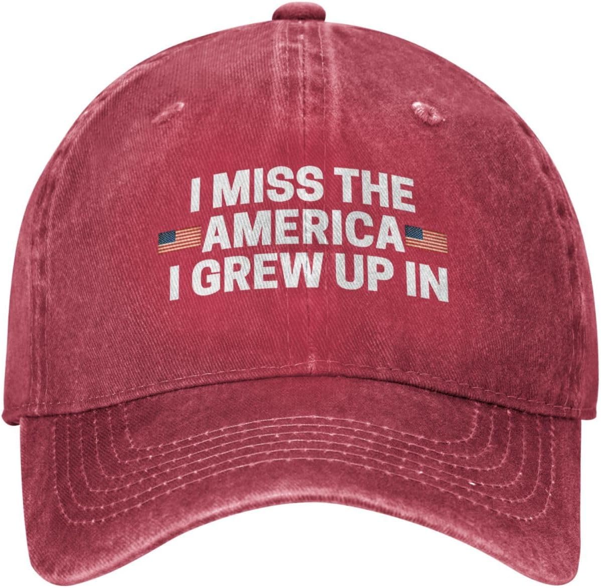 I Miss The America I Grew Up in Hat for Men Dad Hats Fashionable Hat Onlydads